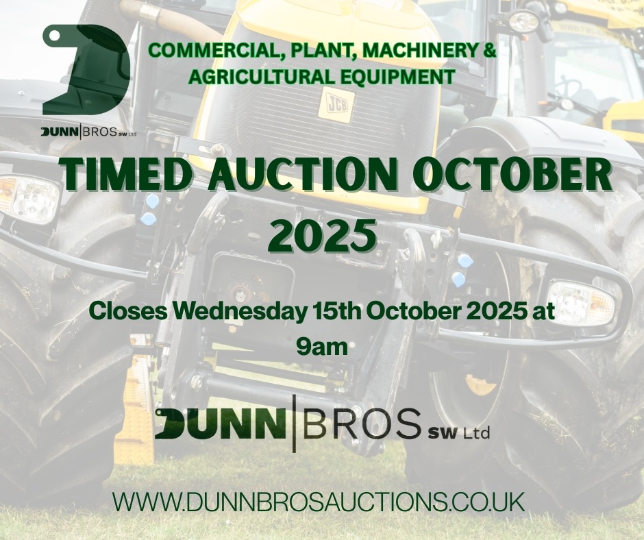 Timed Commercial,  Plant, Machinery and Agricultural Equipment - TIMED October 2025